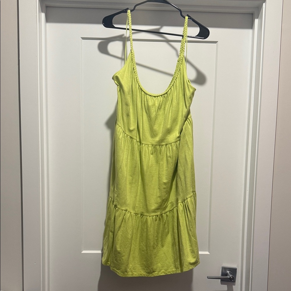 Old Navy Bright Green Braided Strap Top